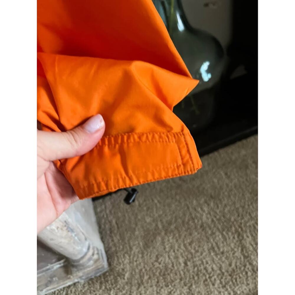 Vintage 90s Y2K Eddie Bauer Windbreaker Jacket Orange Medium Gorp Granola Coat - Picture 6 of 12